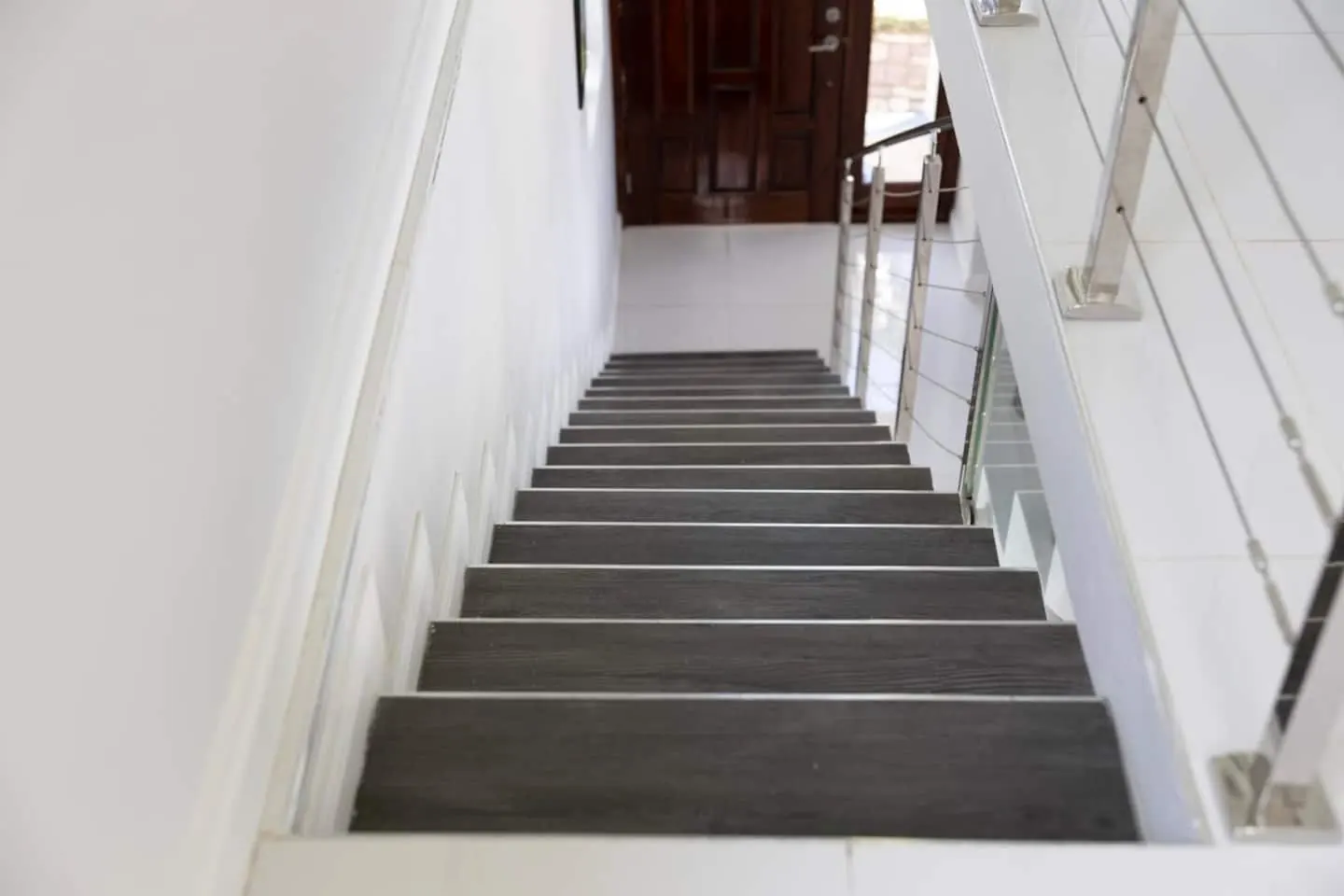 Interior staircase between Glory’s ground and upper floors.